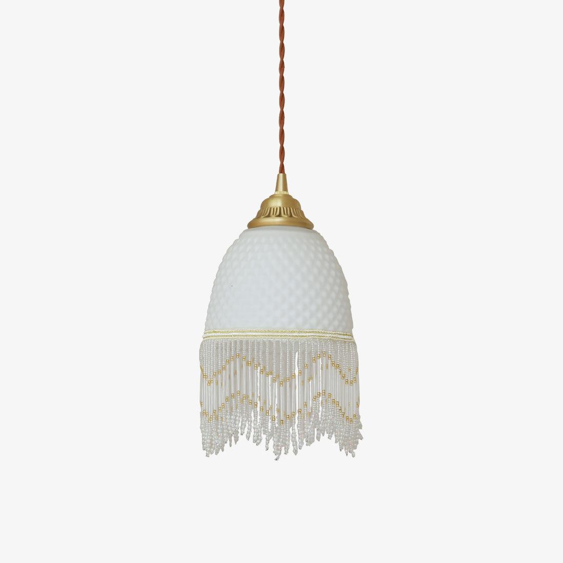 Mesh Tassel-Glas-Pendelleuchte