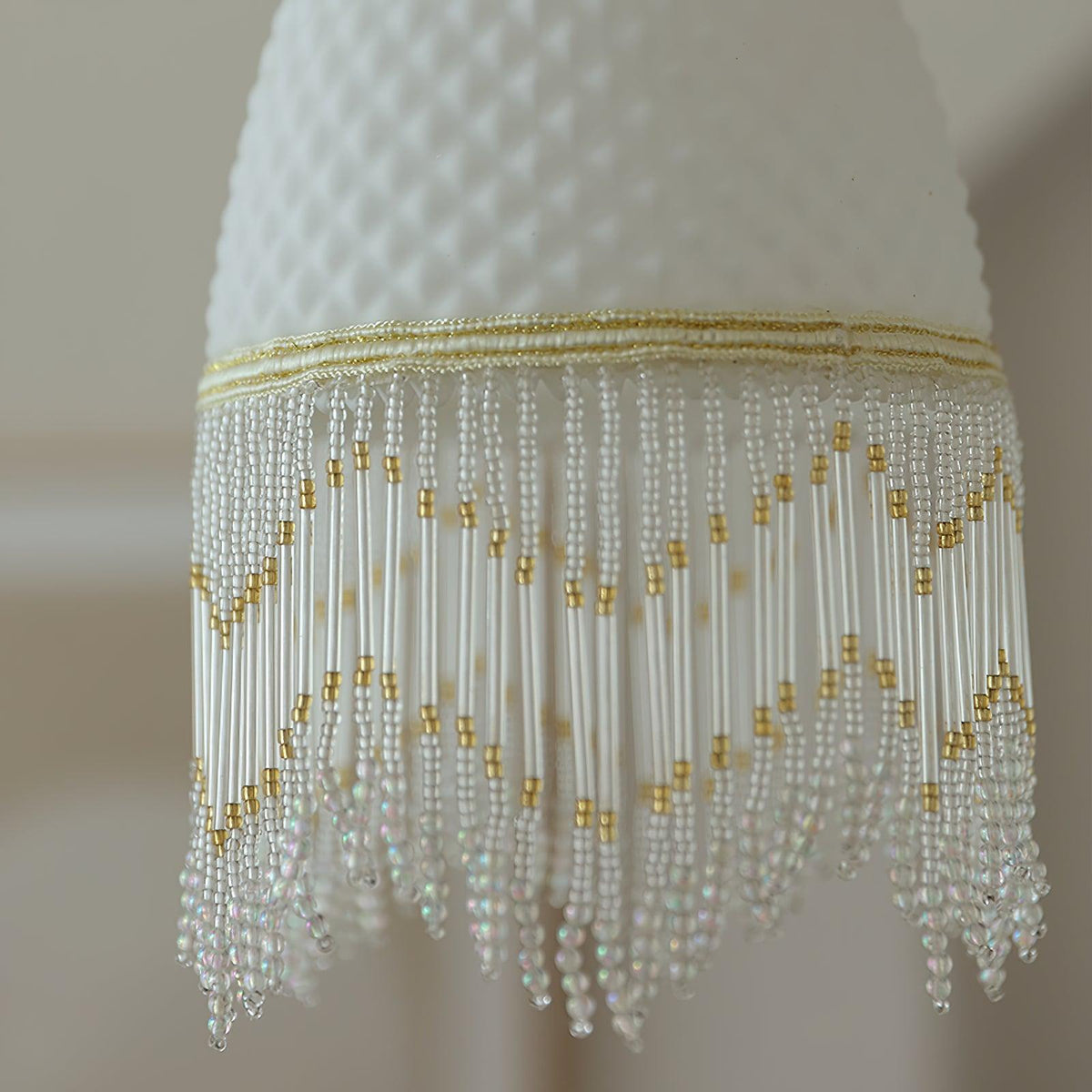 Mesh Tassel-Glas-Pendelleuchte