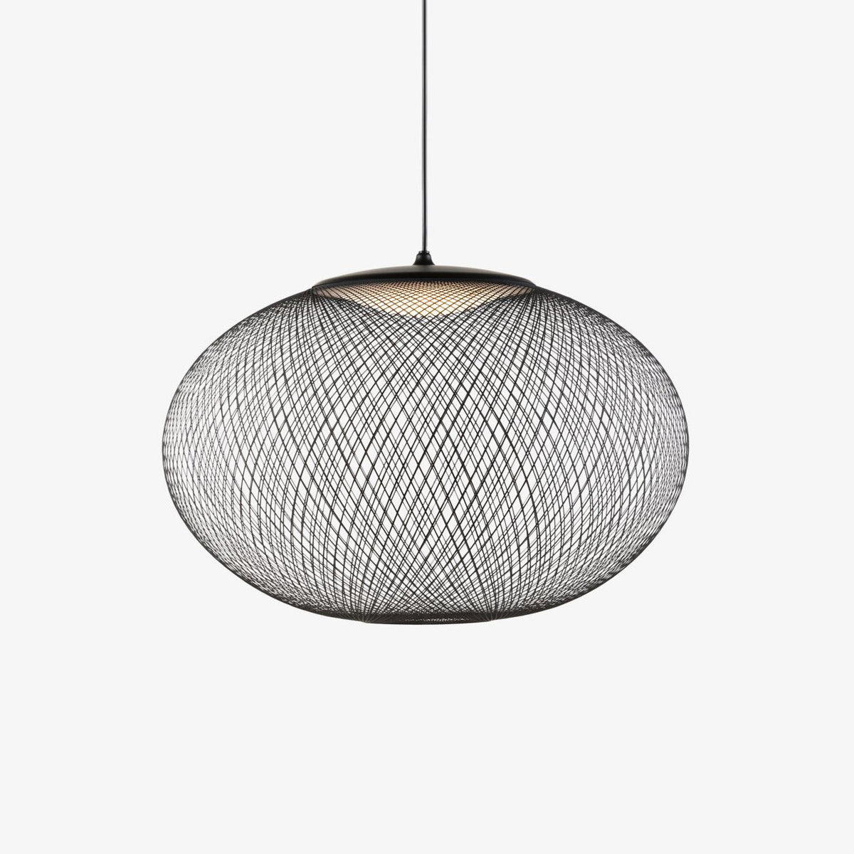 Orelenira Pendelleuchte aus Metallmaschen in Schwarz
