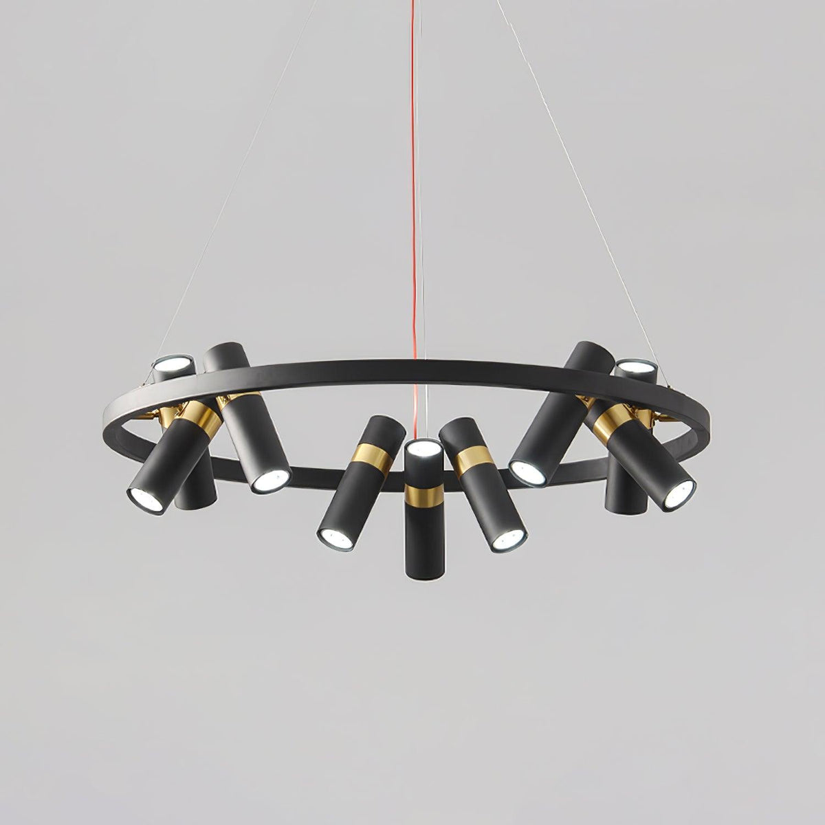 Celenora Kronleuchter aus Acryl im Industrie-Stil