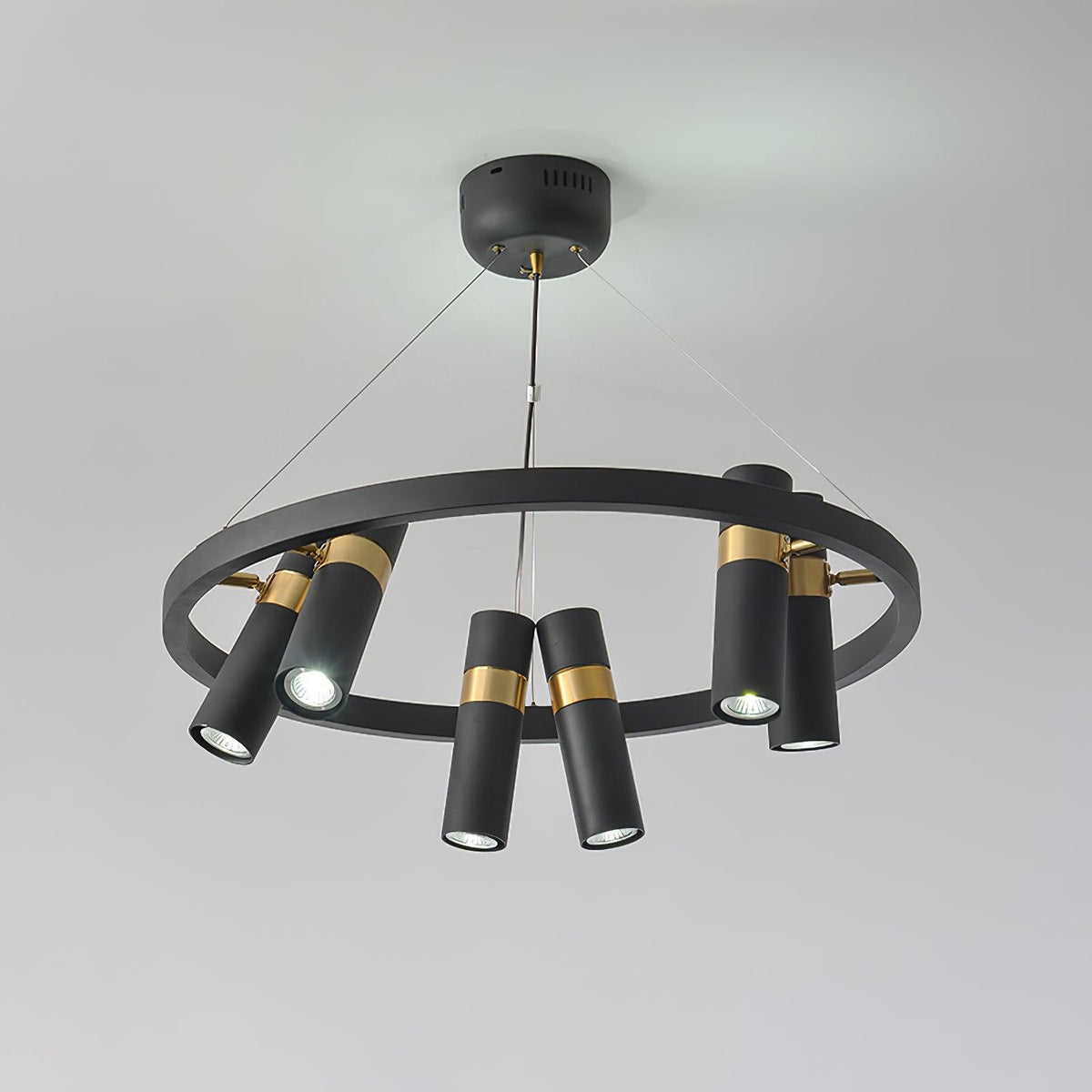Celenora Kronleuchter aus Acryl im Industrie-Stil