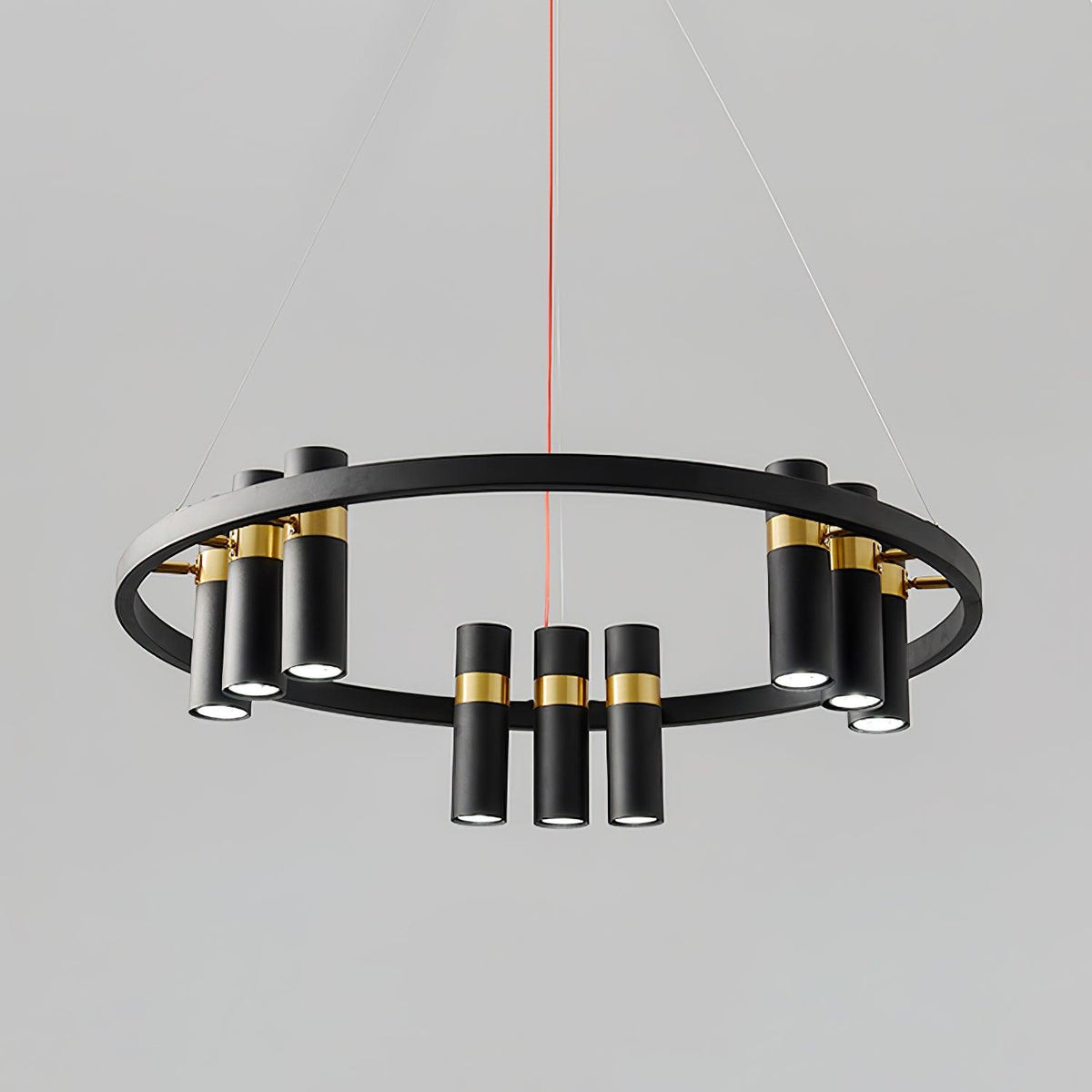 Celenora Kronleuchter aus Acryl im Industrie-Stil