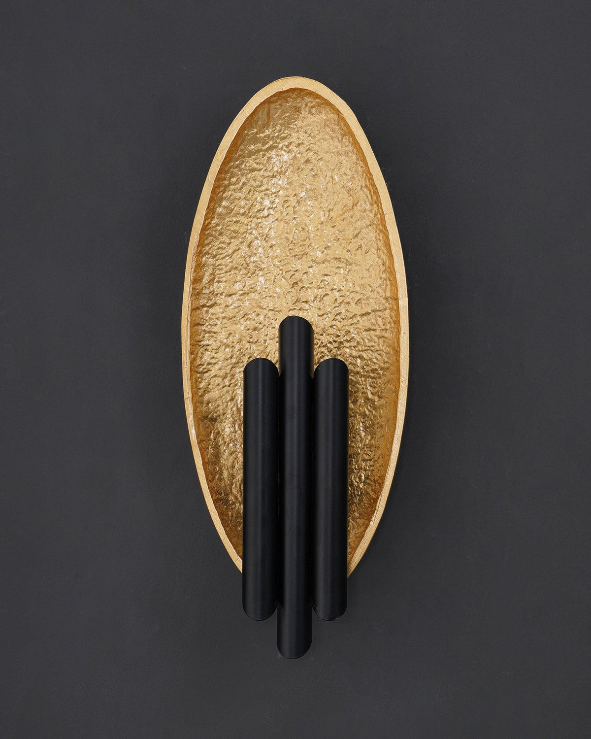 Aurerielle Wandleuchte Gold Schwarz Minimalistisch