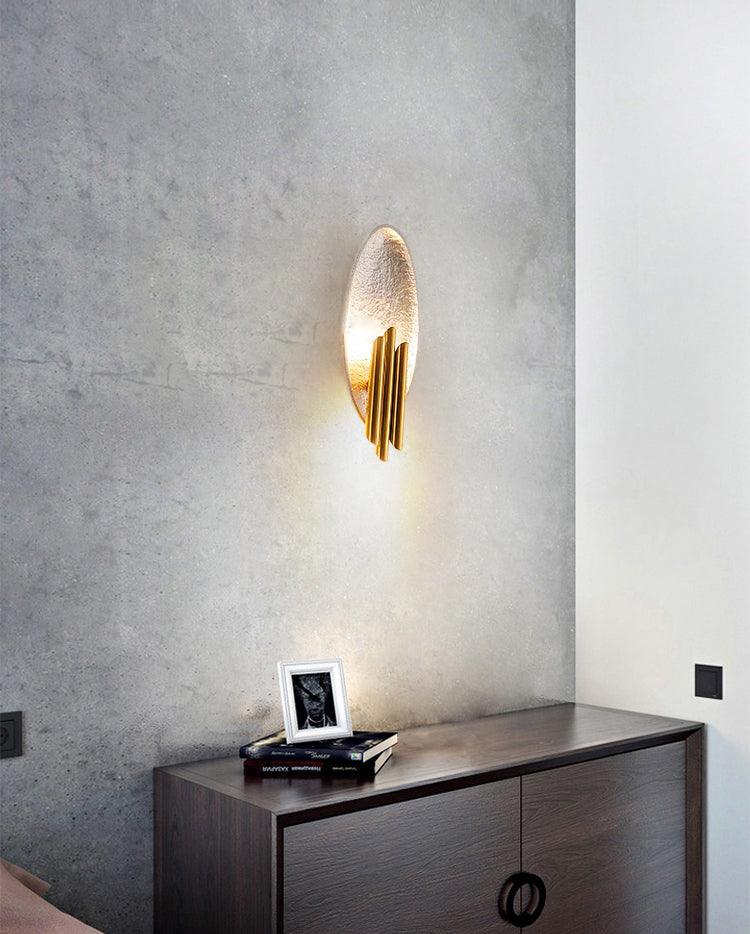 Aurerielle Wandleuchte Gold Schwarz Minimalistisch