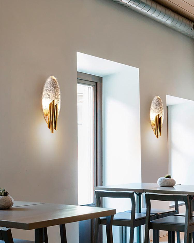 Aurerielle Wandleuchte Gold Schwarz Minimalistisch