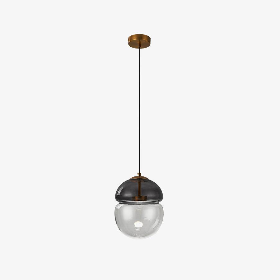 Aged Pendelleuchte im modernen minimalistischen Stil mit Kuppel aus Glas