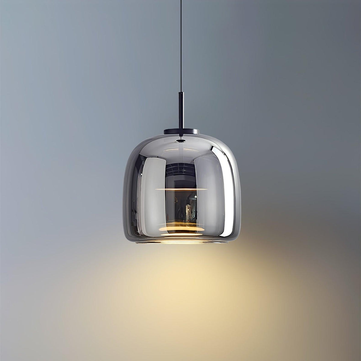 Obsidian Pendelleuchte moderne Glaspendelleuchte