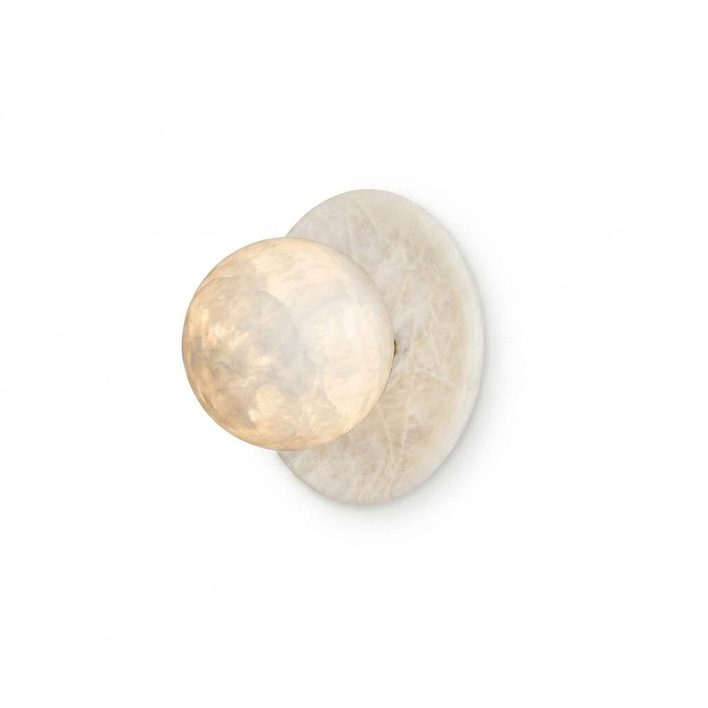 Niveeria Kugel Alabaster Wandleuchte