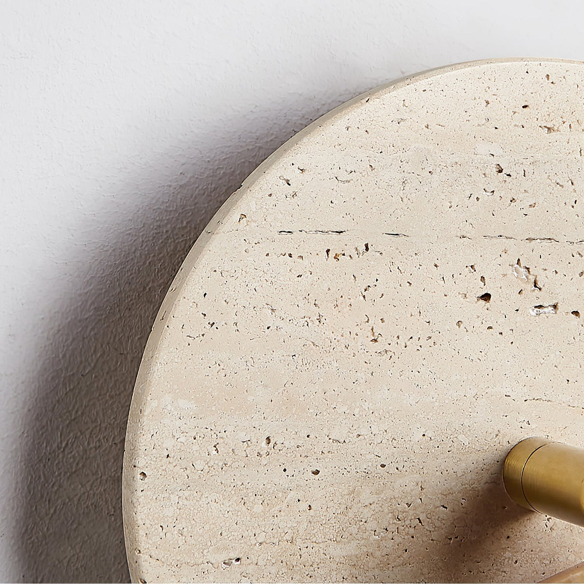 Romino Disc Swing Travertine Wandleuchte