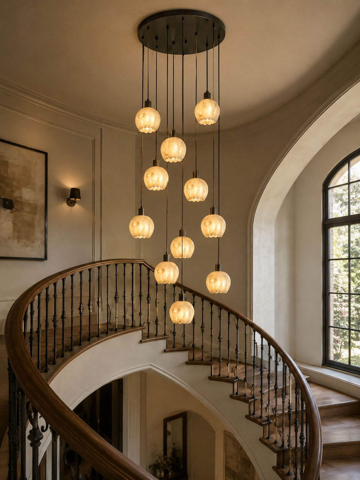Albuenne Mian Alabaster Pendelleuchte