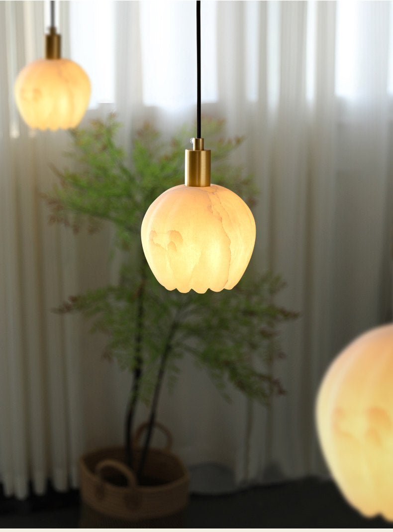 Albuenne Mian Alabaster Pendelleuchte