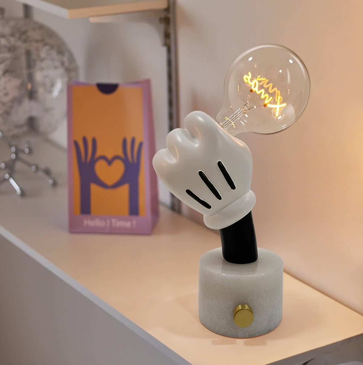 Cosoril Cartoon Handschuh-Tischlampe