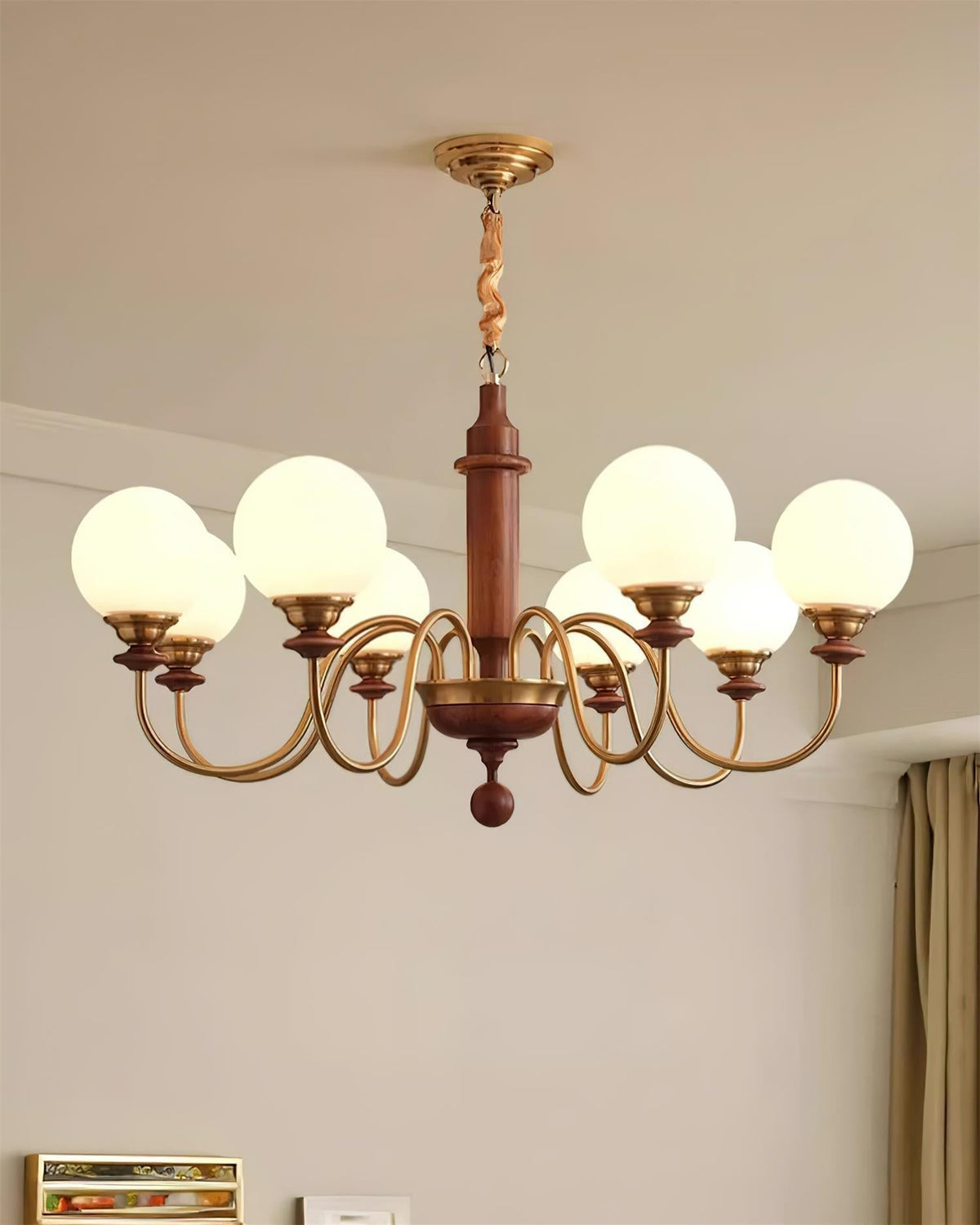 Lumivian Kronleuchter mit 8 Kugeln