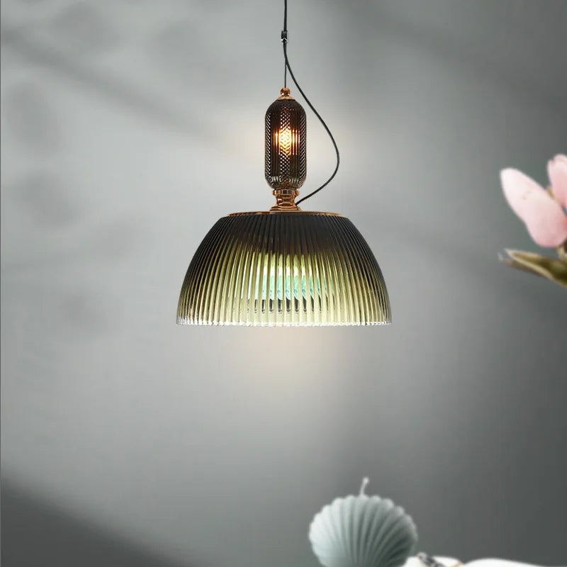 Silva Retro LED Pendelleuchte Metall/Glas Schlafz/Wohnzimmer