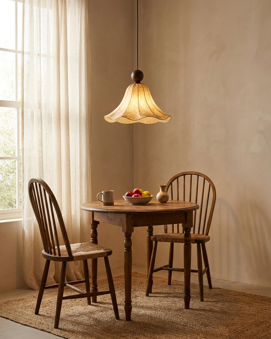 Teriaenne Pendelleuchte Beige Reispapier