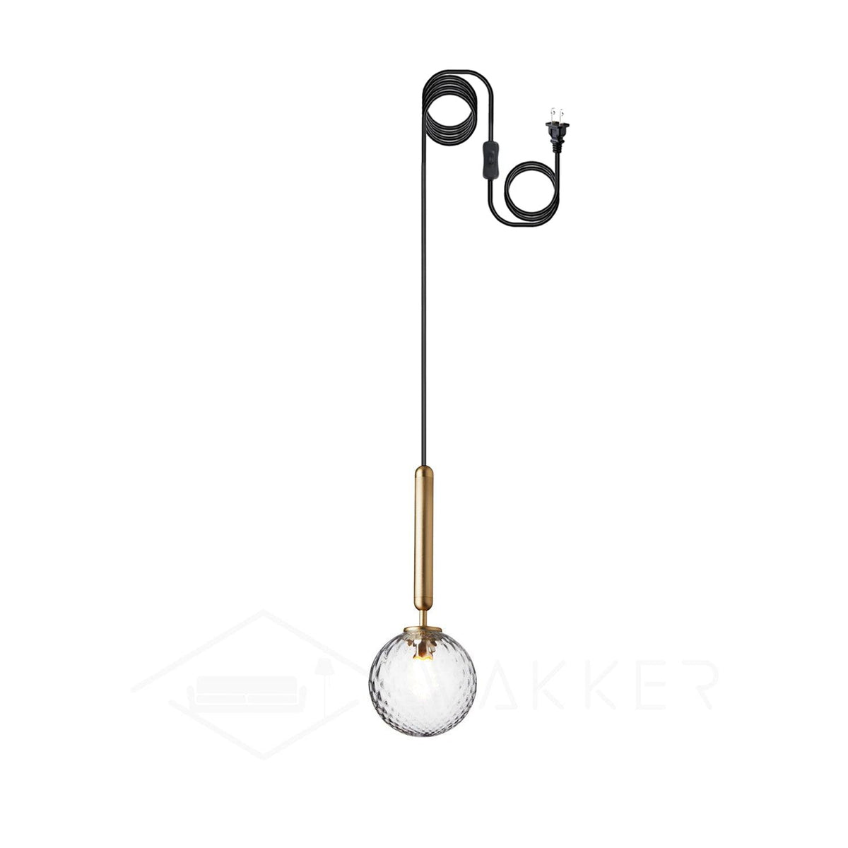 Teloza Pendelleuchte aus Messing im Industrie-Stil