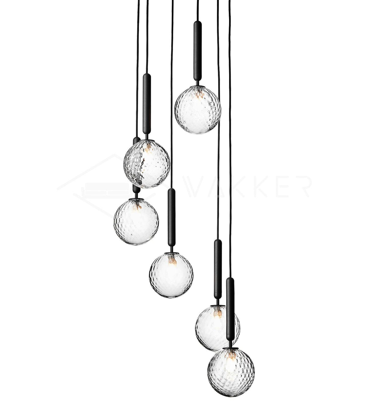 Lioraraya Pendelleuchte aus Glas im klassischen Industriestil