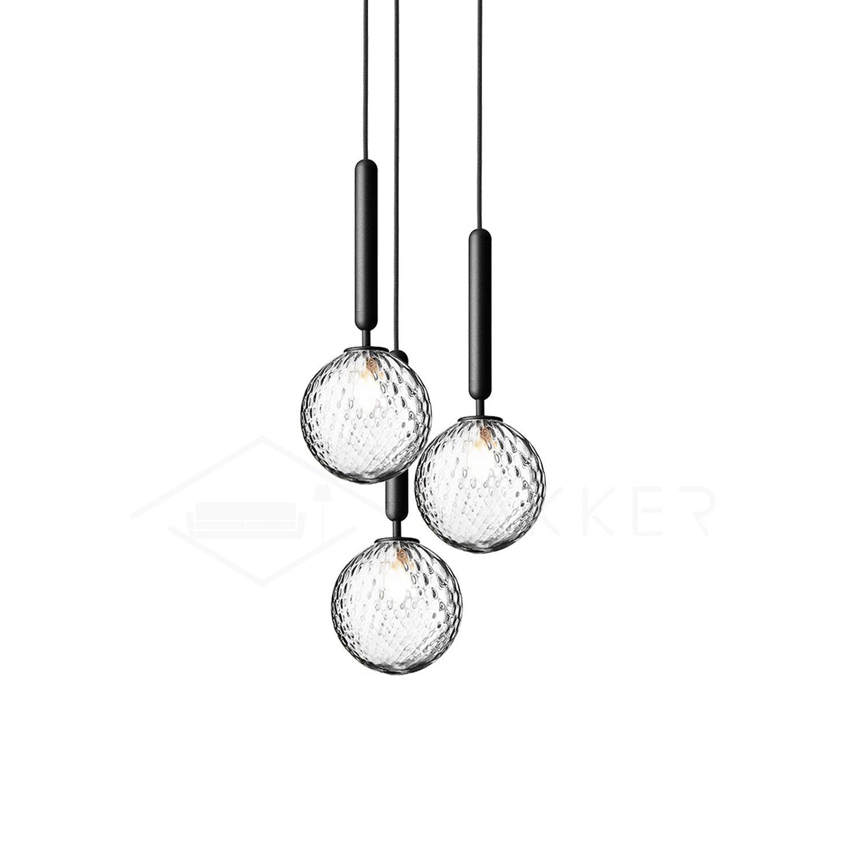 Lioraraya Pendelleuchte aus Glas im klassischen Industriestil