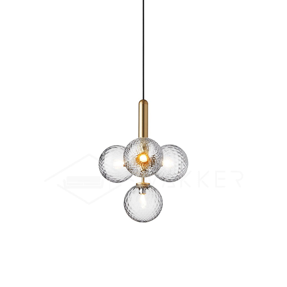 Lioraraya Pendelleuchte aus Glas im klassischen Industriestil