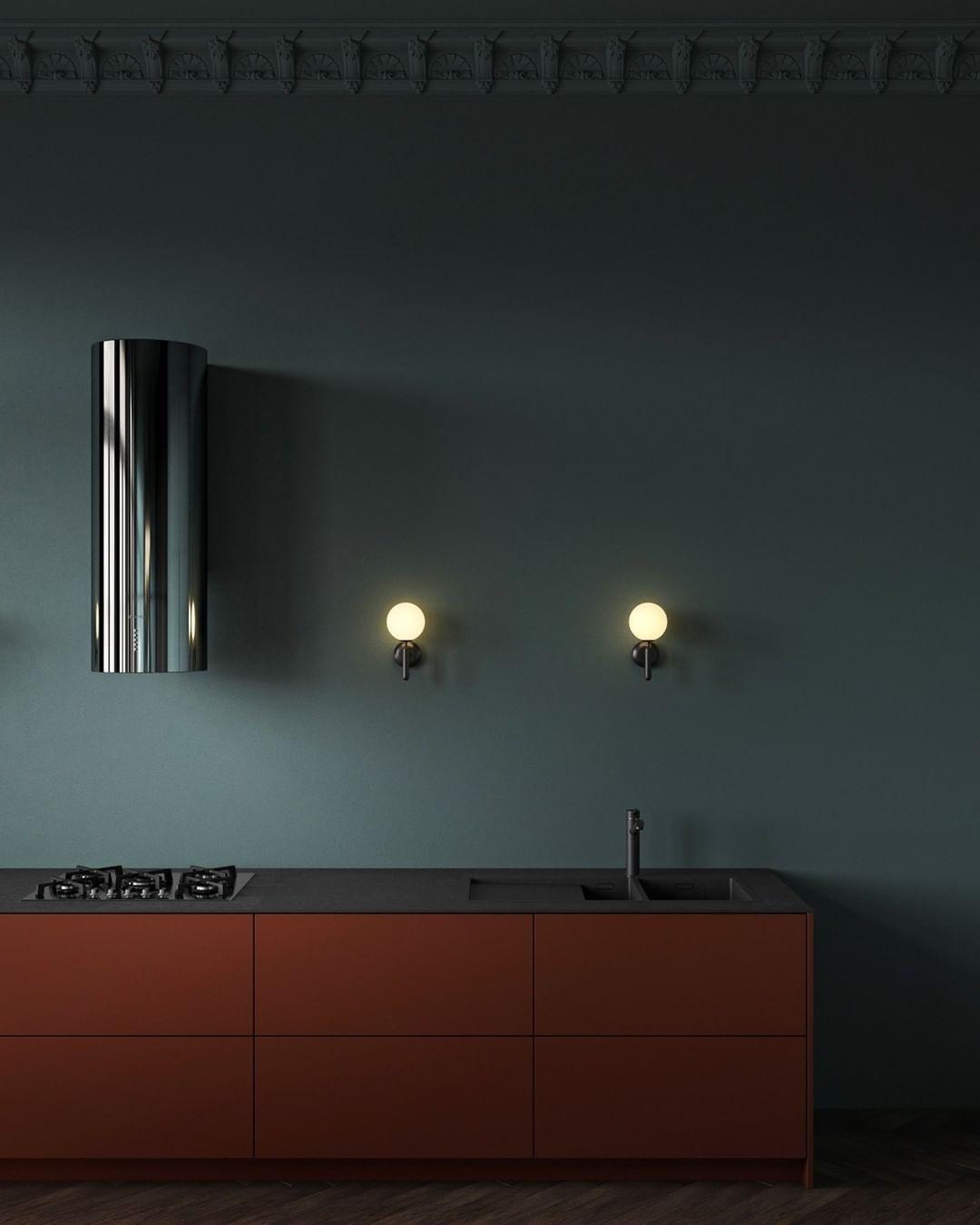Culorara zeitgenössische minimalistische Wandleuchte aus Messing