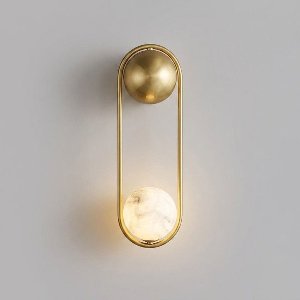 Arvior Alabaster Wandleuchte