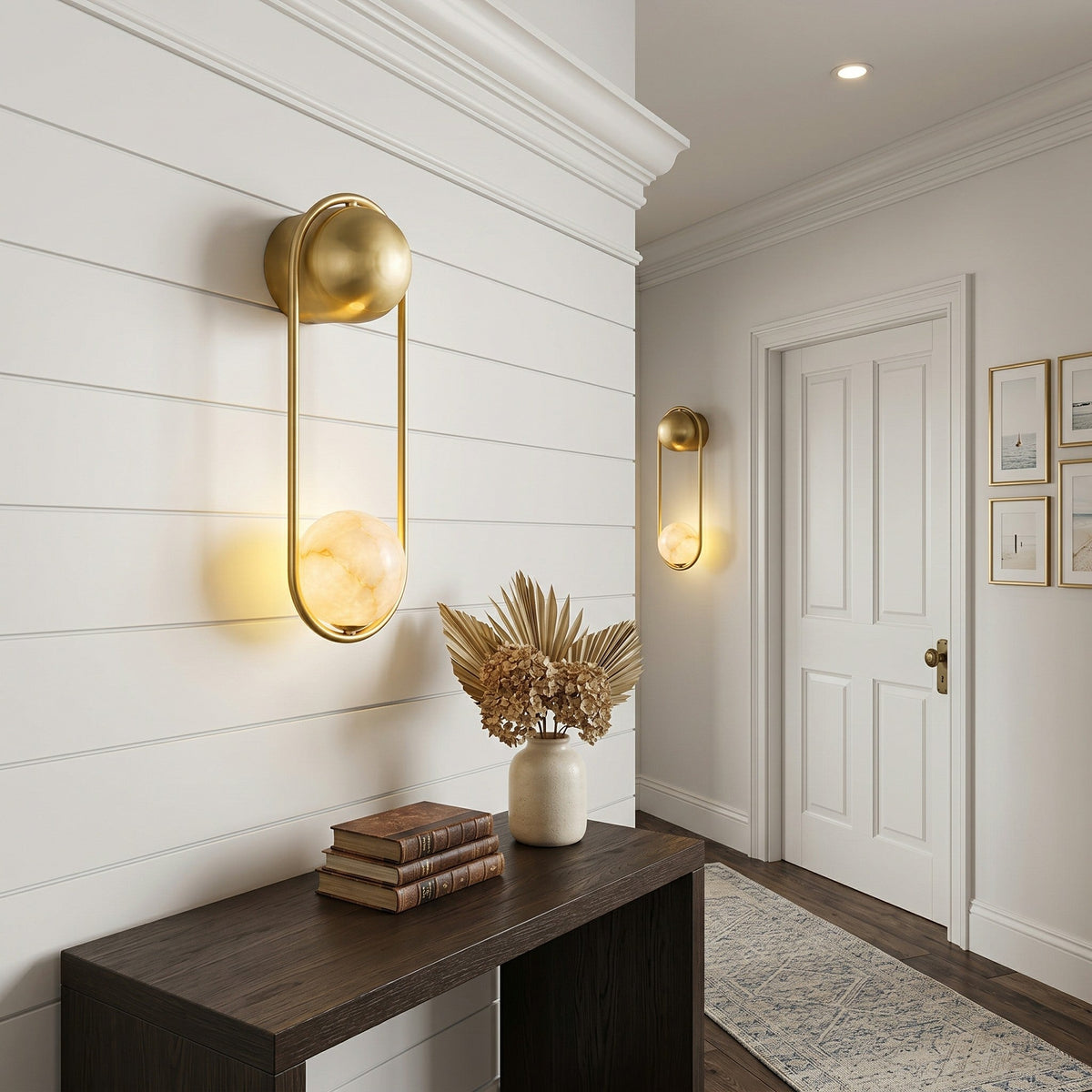 Arvior Alabaster Wandleuchte