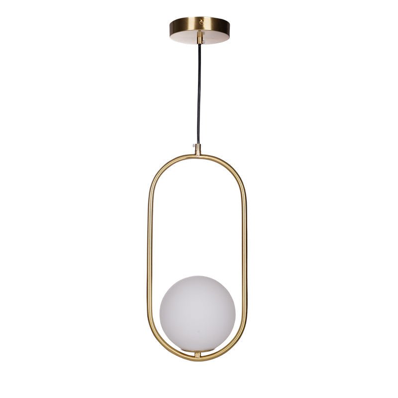 Orieria Pendelleuchte aus Messing im modernen Ringdesign