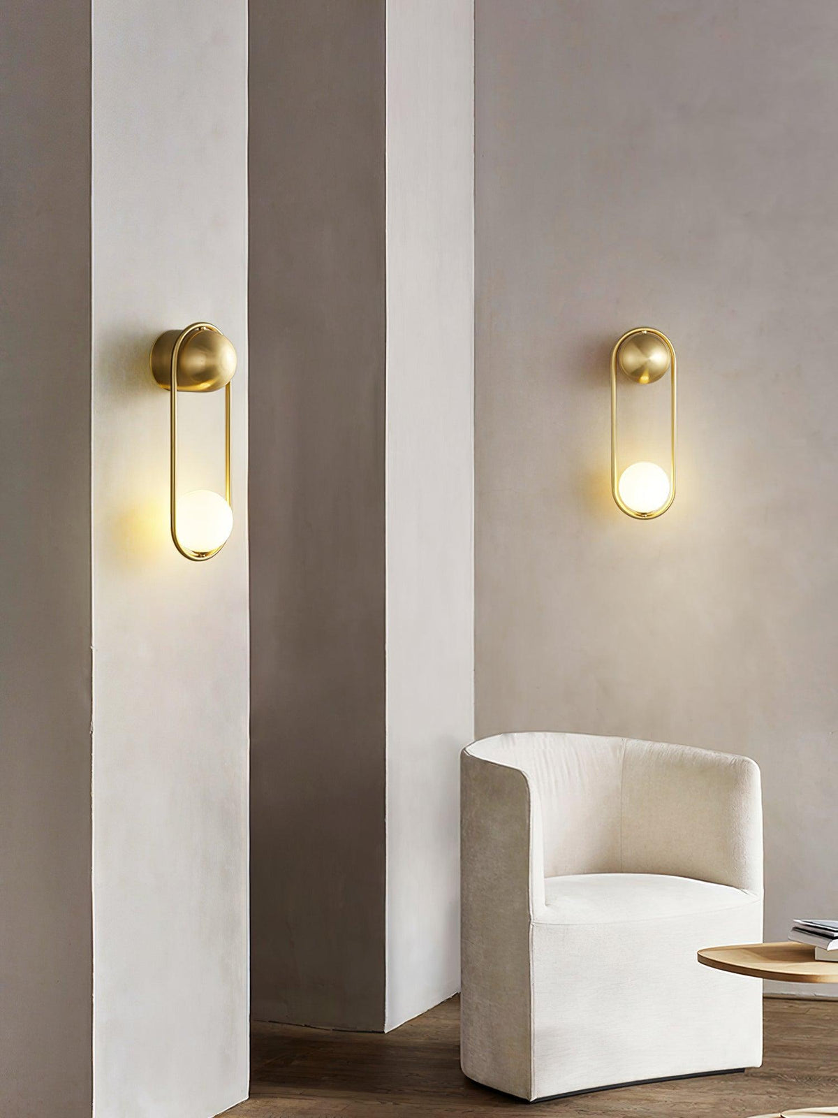 Solarine Radiain Messing Minimalistische Wandleuchte