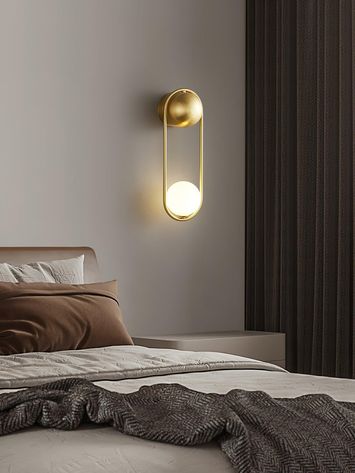 Solarine Radiain Messing Minimalistische Wandleuchte