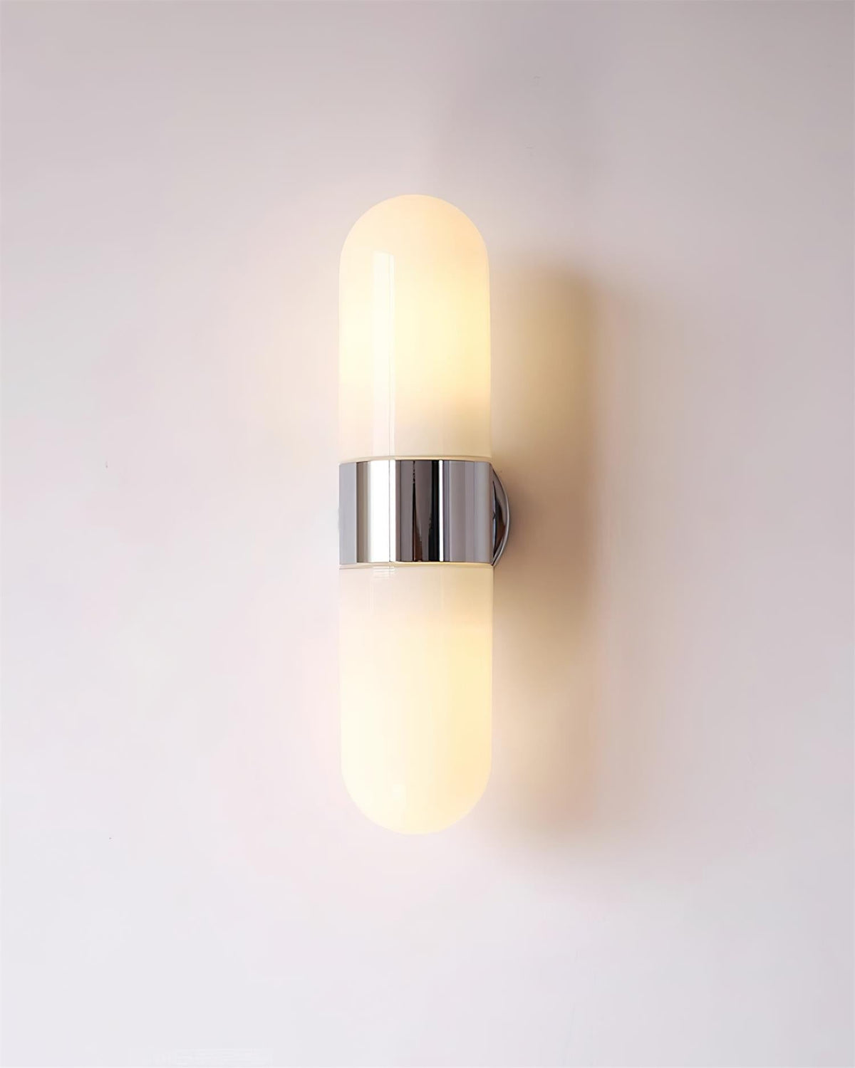 Wandleuchte aus Metall und Glas, moderner minimalistischer vertikaler Sockel für das Schlafzimmer | Cielum