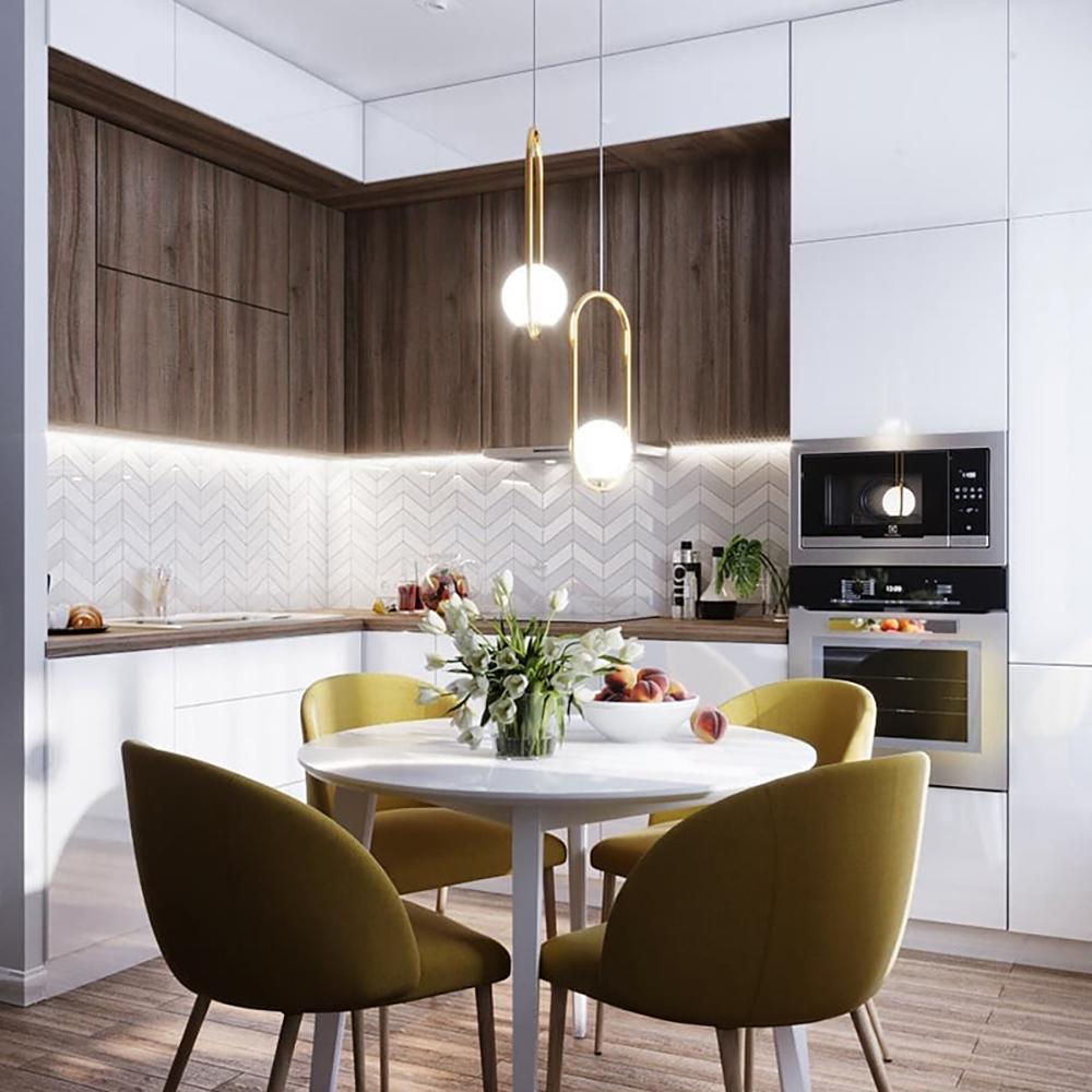 Orieria Pendelleuchte aus Messing im modernen Ringdesign