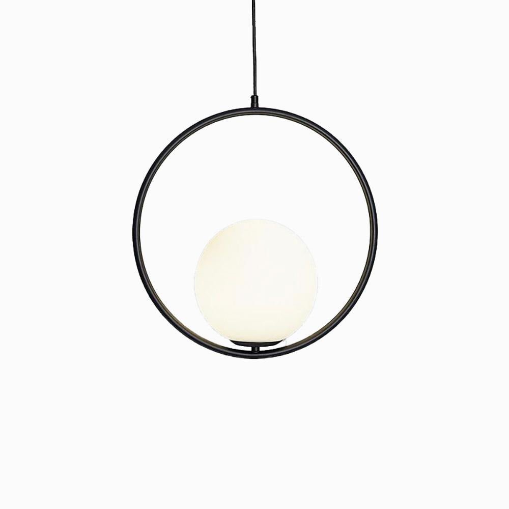 Orieria Pendelleuchte aus Messing im modernen Ringdesign