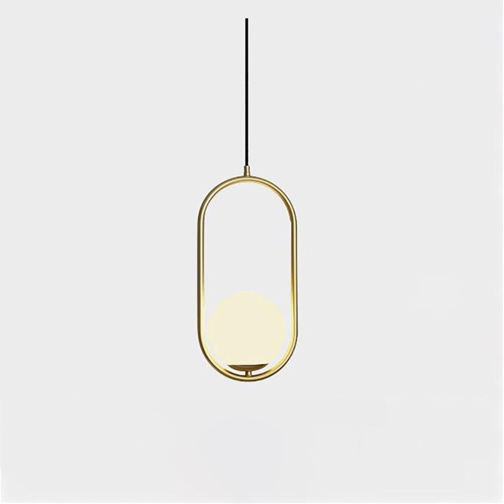 Orieria Pendelleuchte aus Messing im modernen Ringdesign