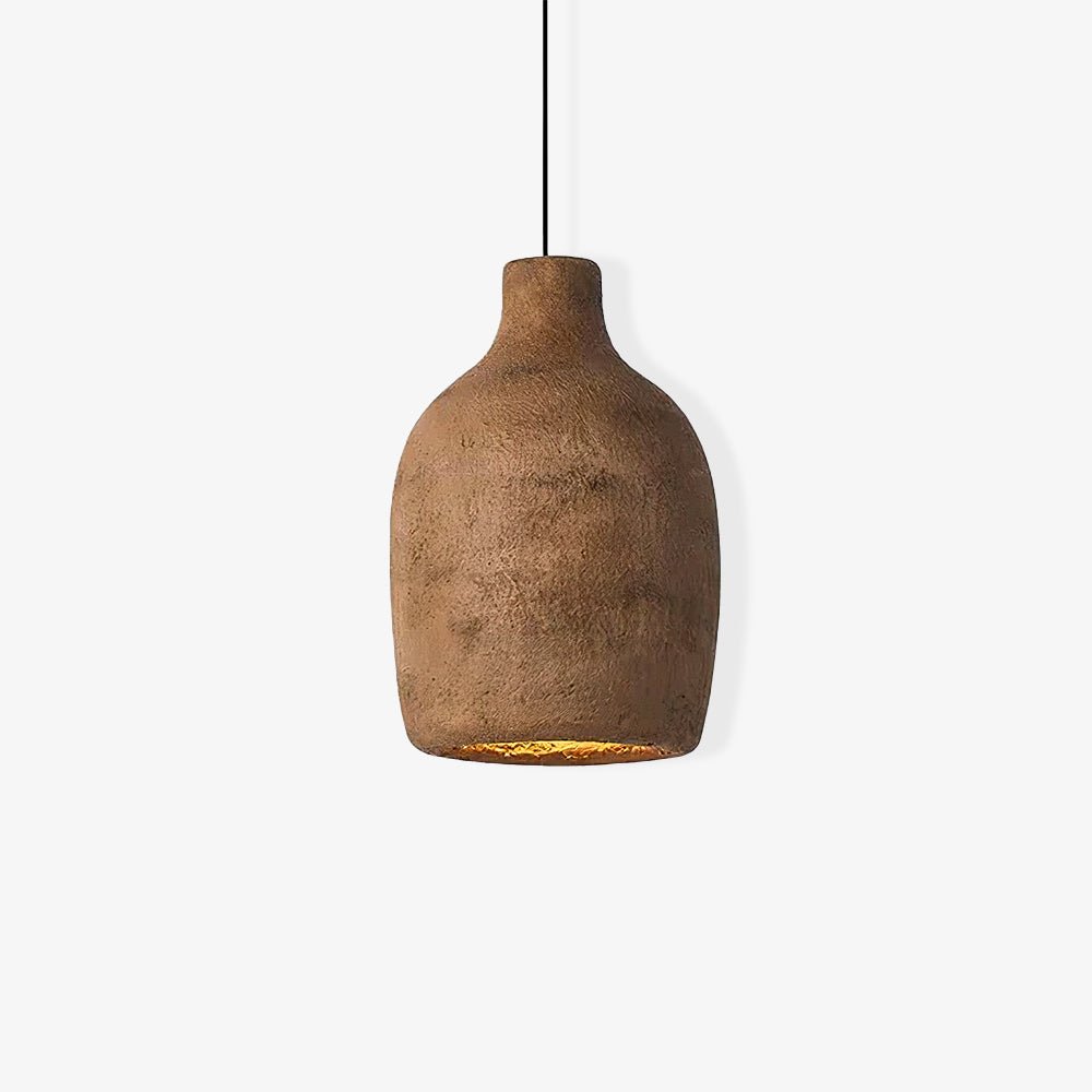Avenelelia Industrielle Kunst-Pendelleuchte in Grau und Braun