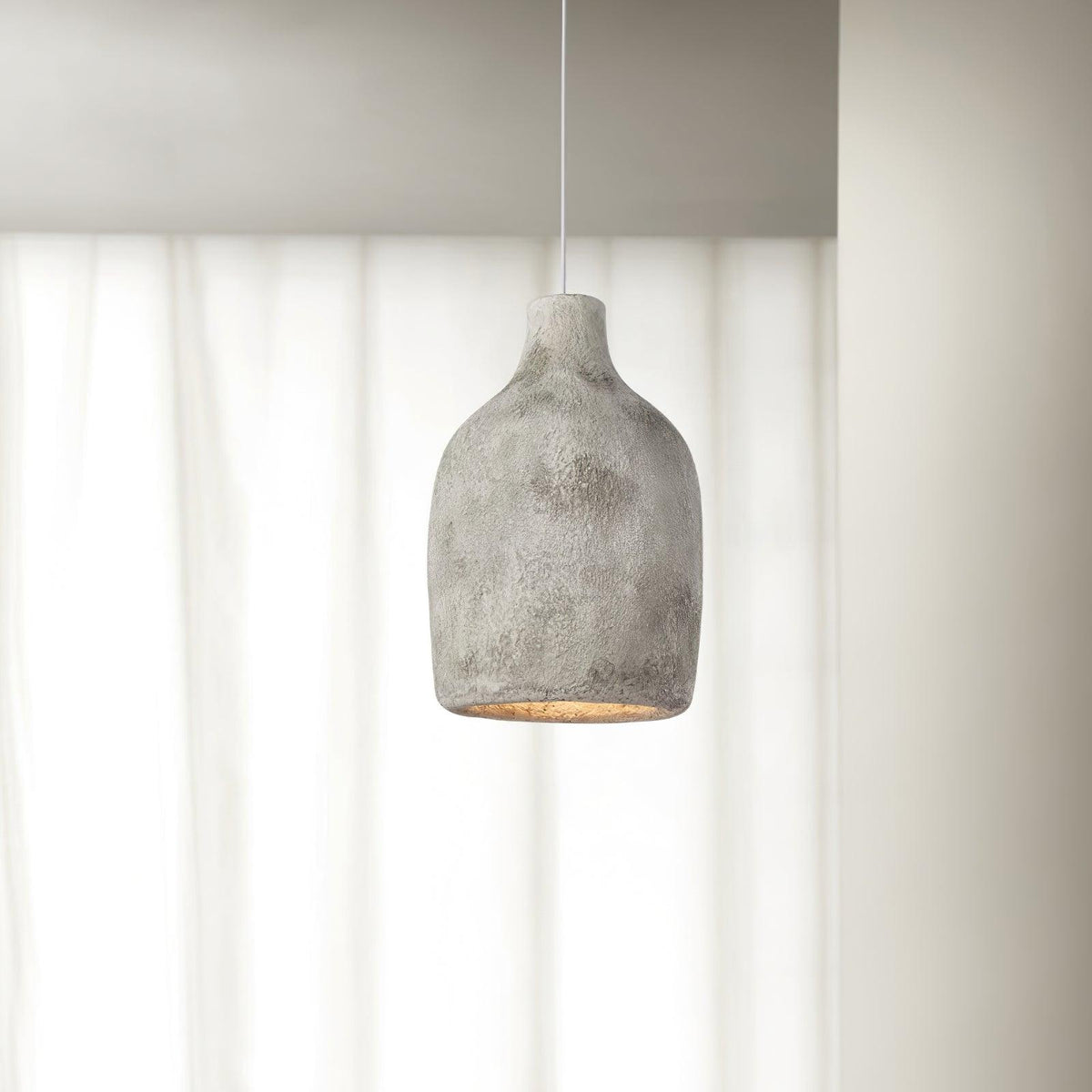 Avenelelia Industrielle Kunst-Pendelleuchte in Grau und Braun