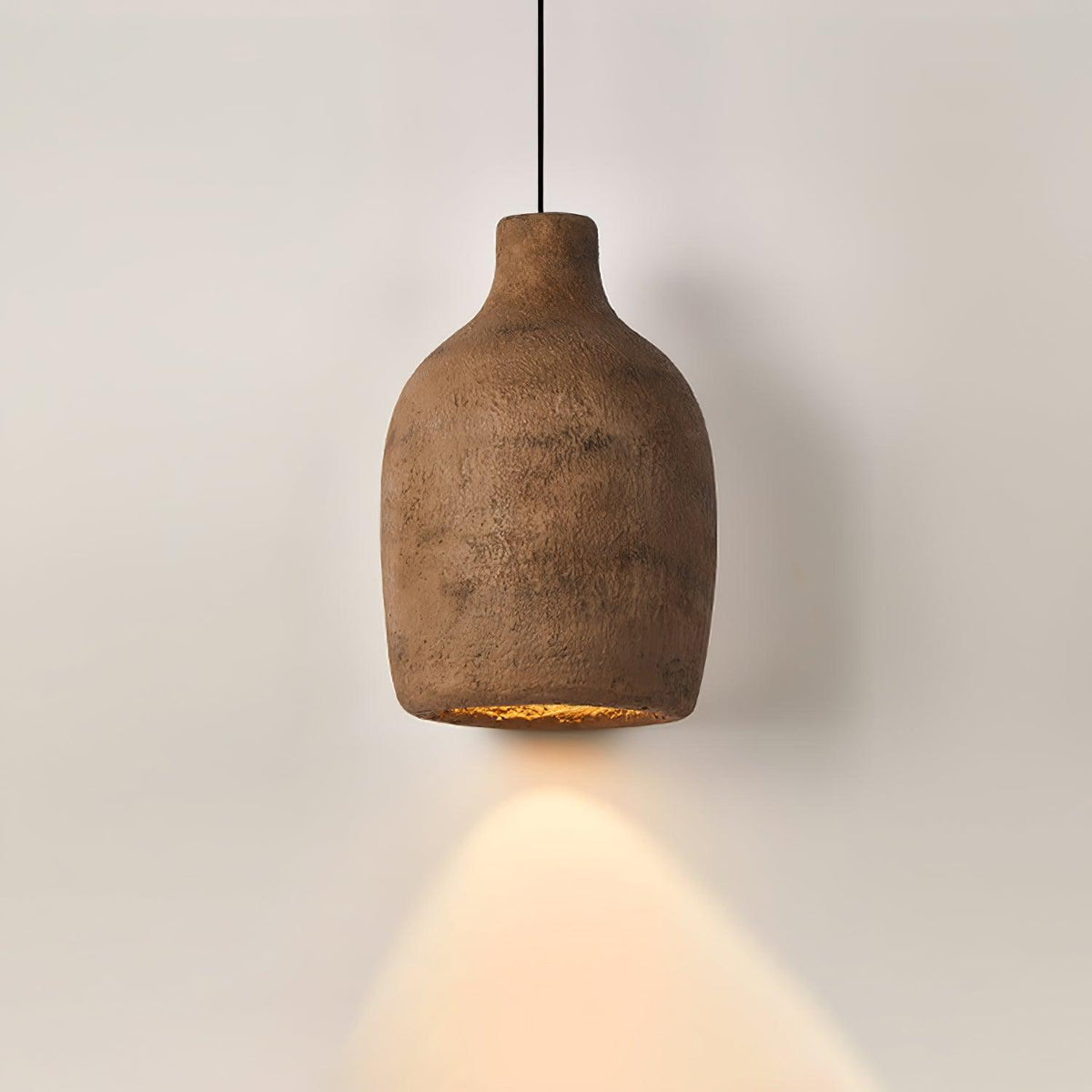 Avenelelia Industrielle Kunst-Pendelleuchte in Grau und Braun