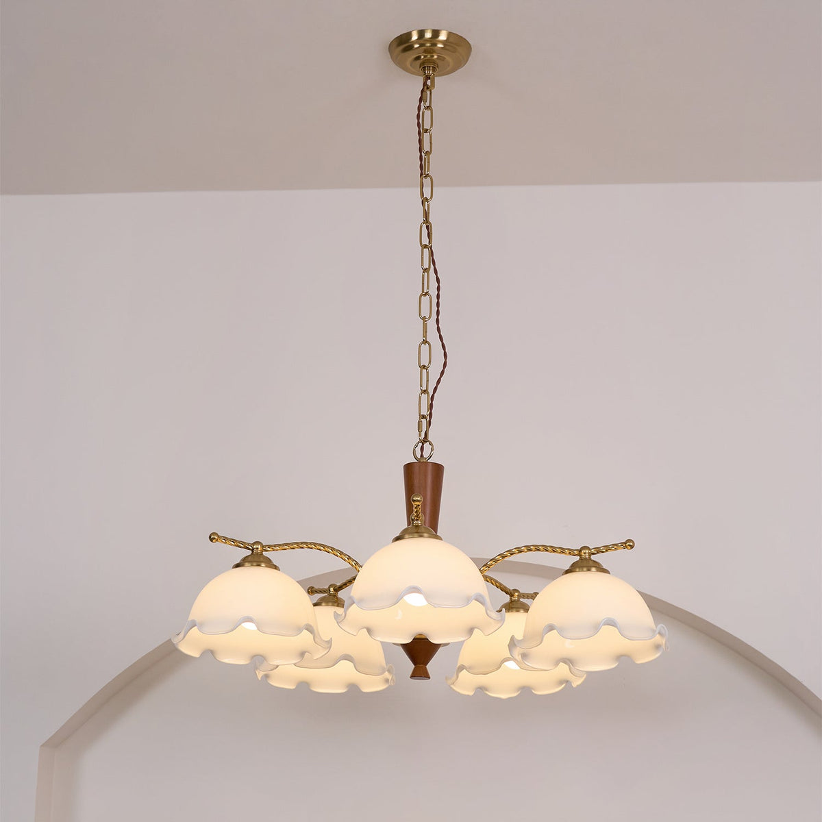 Daisy Vintage-Kronleuchter „“ aus Glas