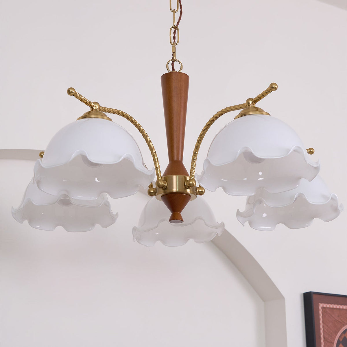Daisy Vintage-Kronleuchter „“ aus Glas