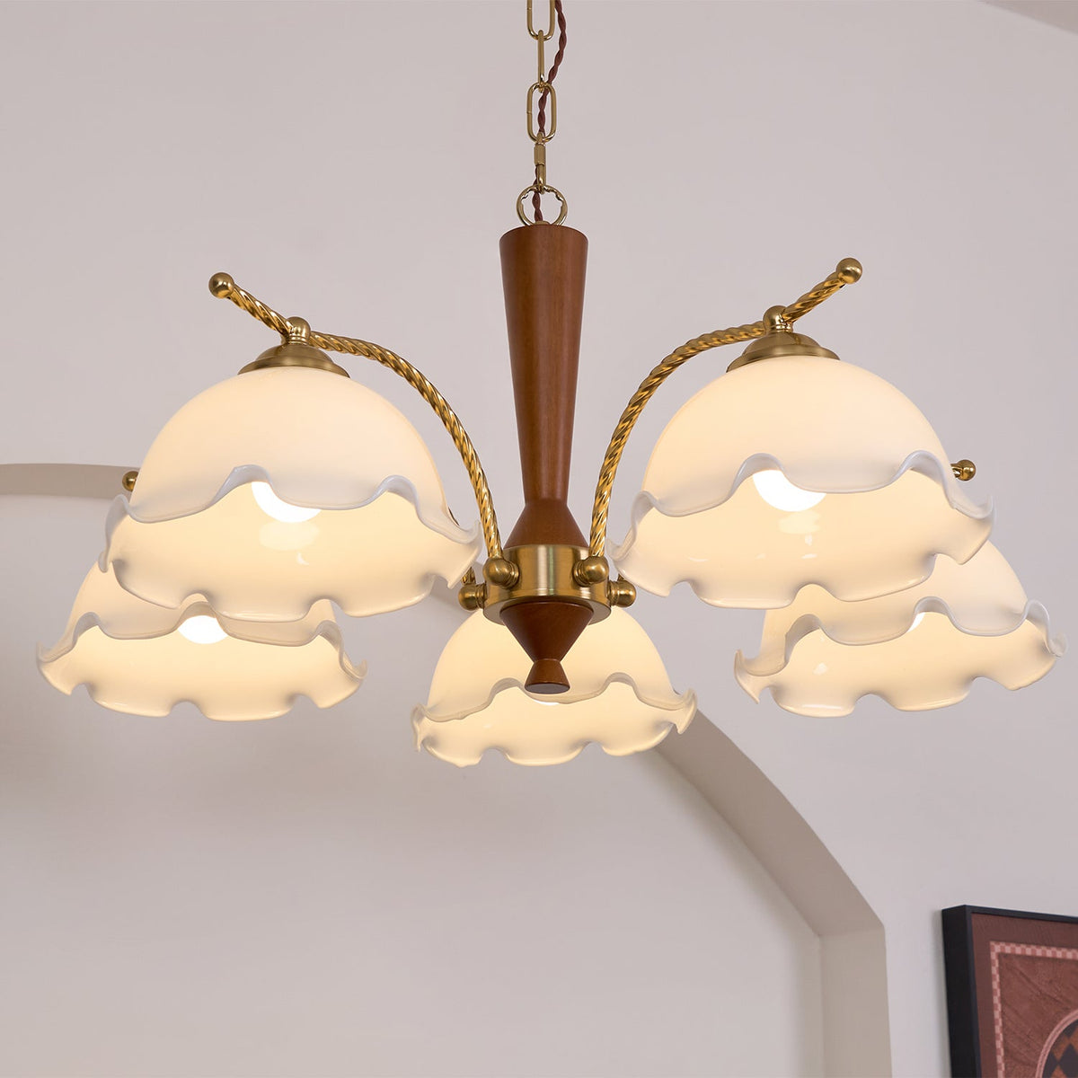 Daisy Vintage-Kronleuchter „“ aus Glas