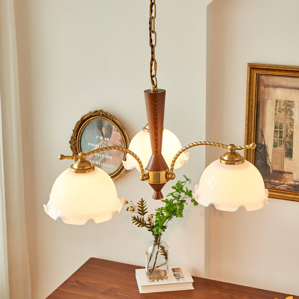 Daisy Vintage-Kronleuchter „“ aus Glas