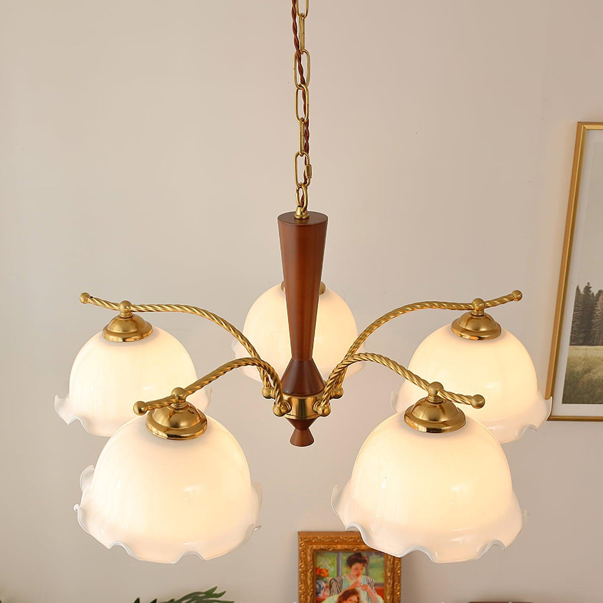 Daisy Vintage-Kronleuchter „“ aus Glas