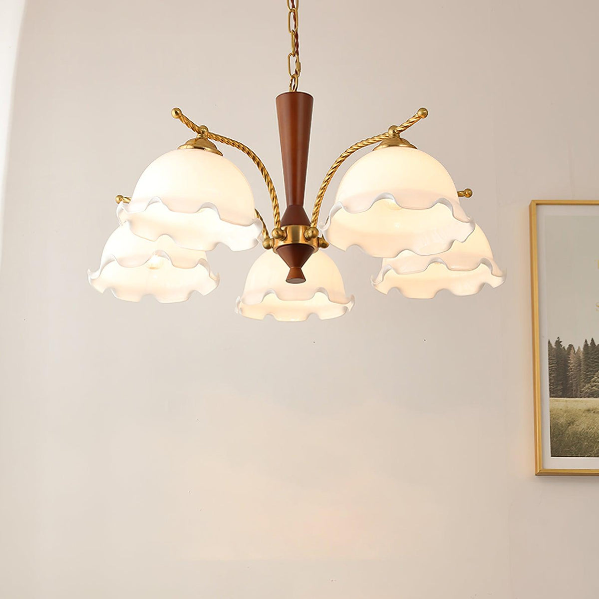 Daisy Vintage-Kronleuchter „“ aus Glas