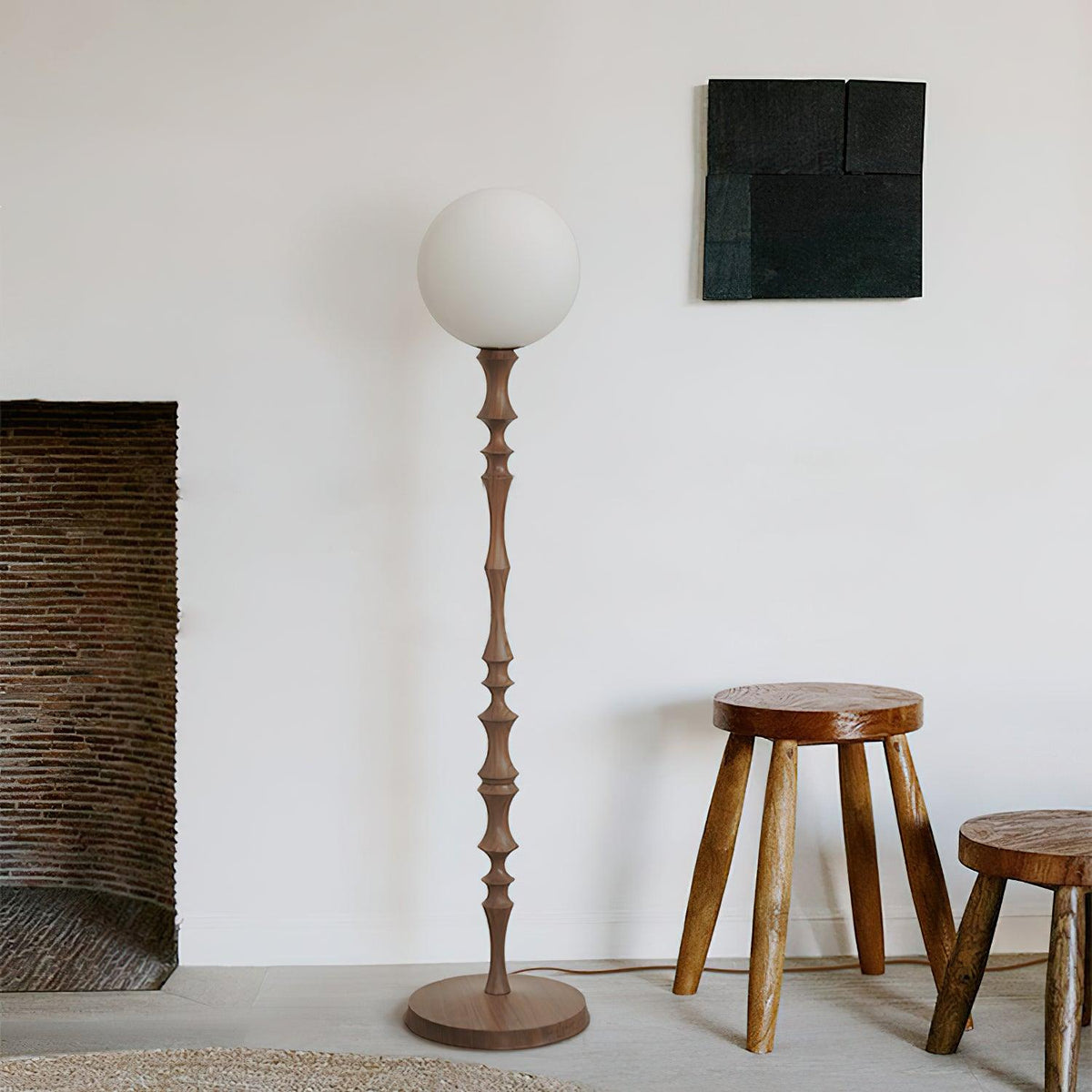 Vilten elegante Stehleuchte aus Holz