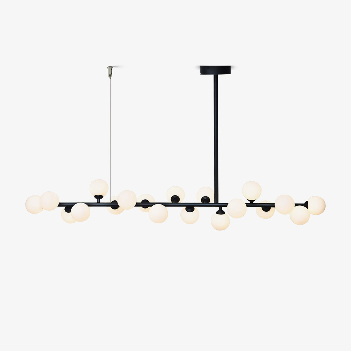 Lumiray Pendelleuchte Schwarz Linear Kugel