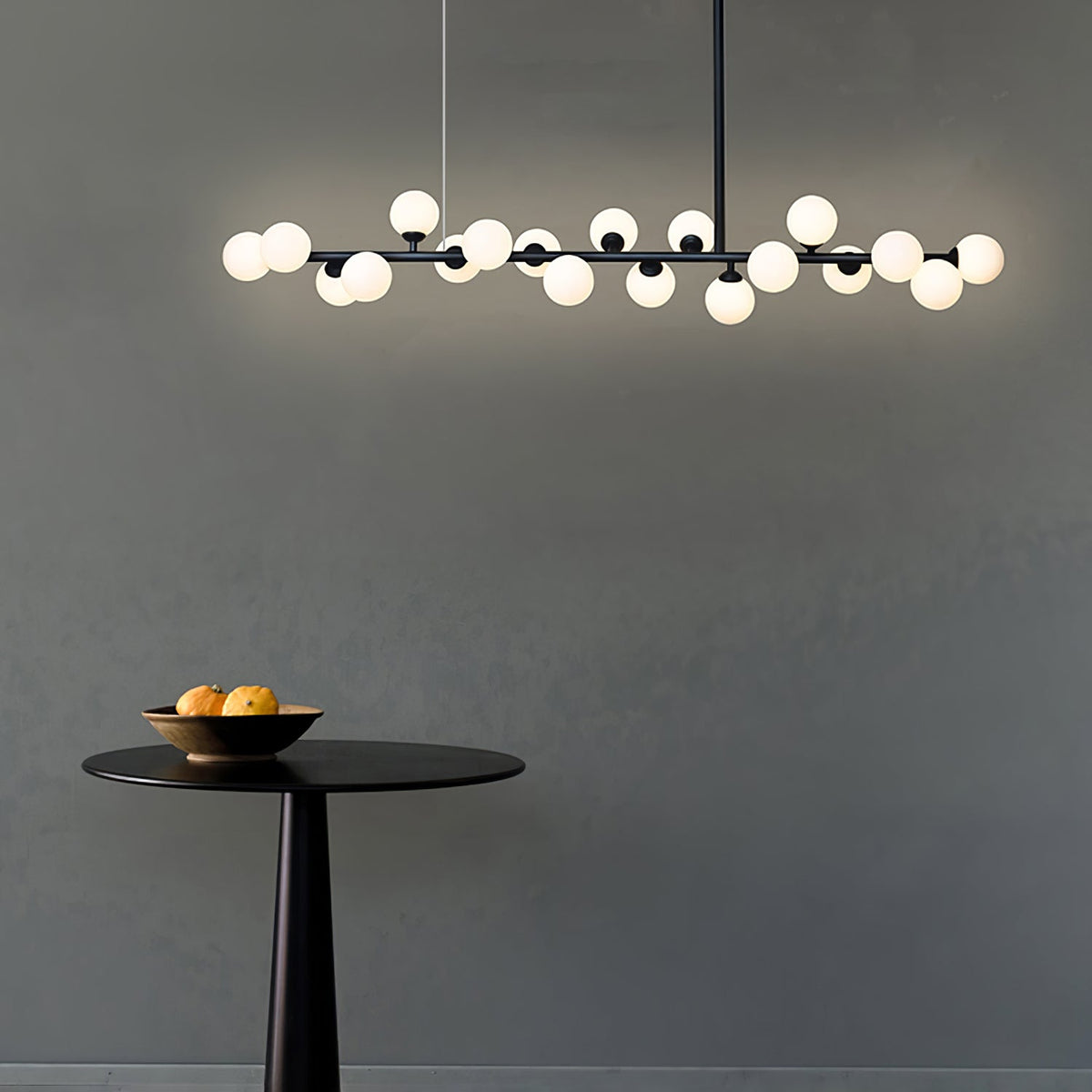 Lumiray Pendelleuchte Schwarz Linear Kugel
