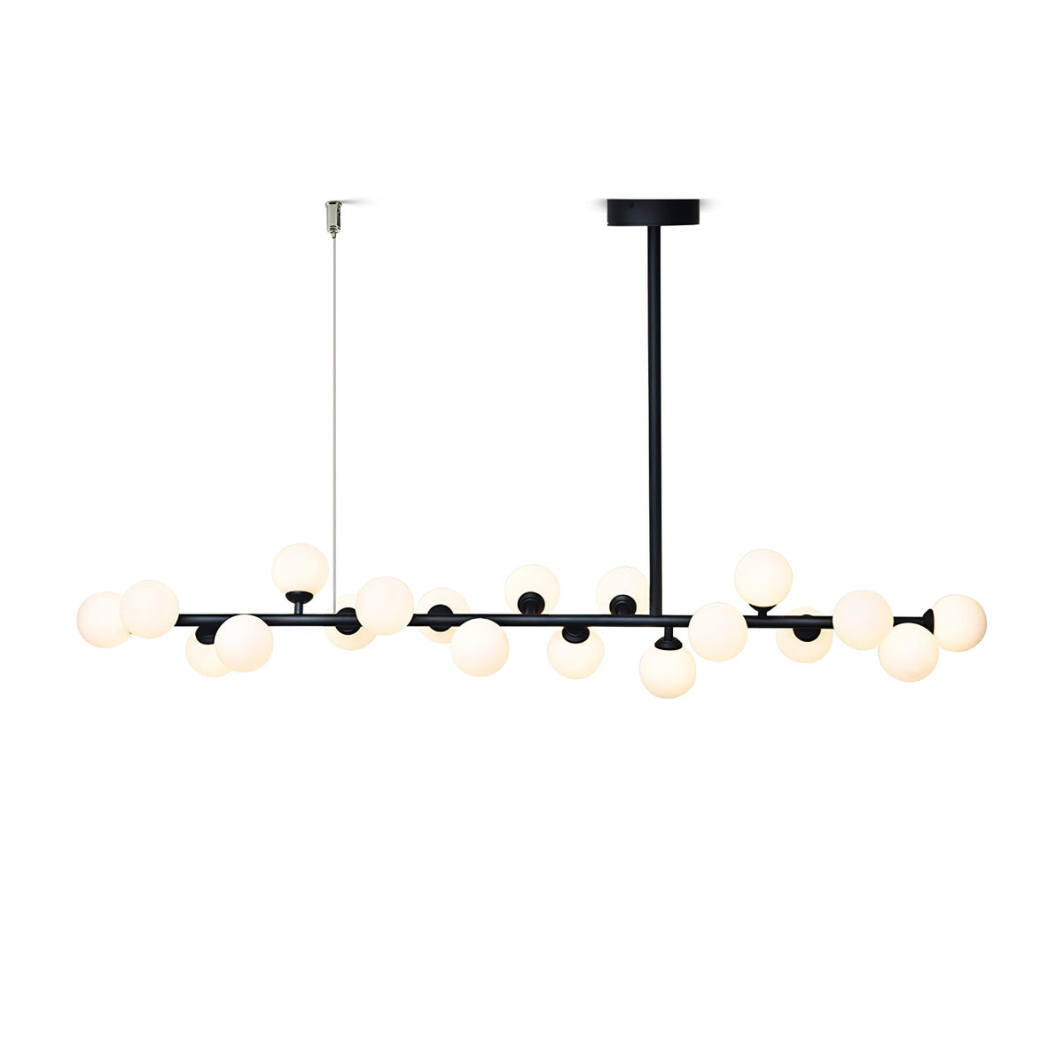 Lumiray Pendelleuchte Schwarz Linear Kugel