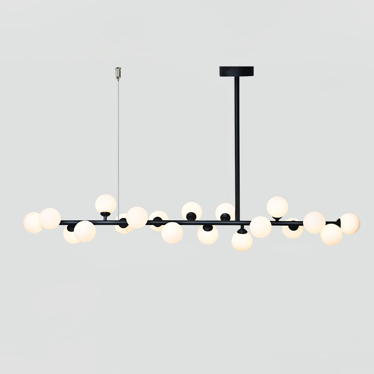 Lumiray Pendelleuchte Schwarz Linear Kugel