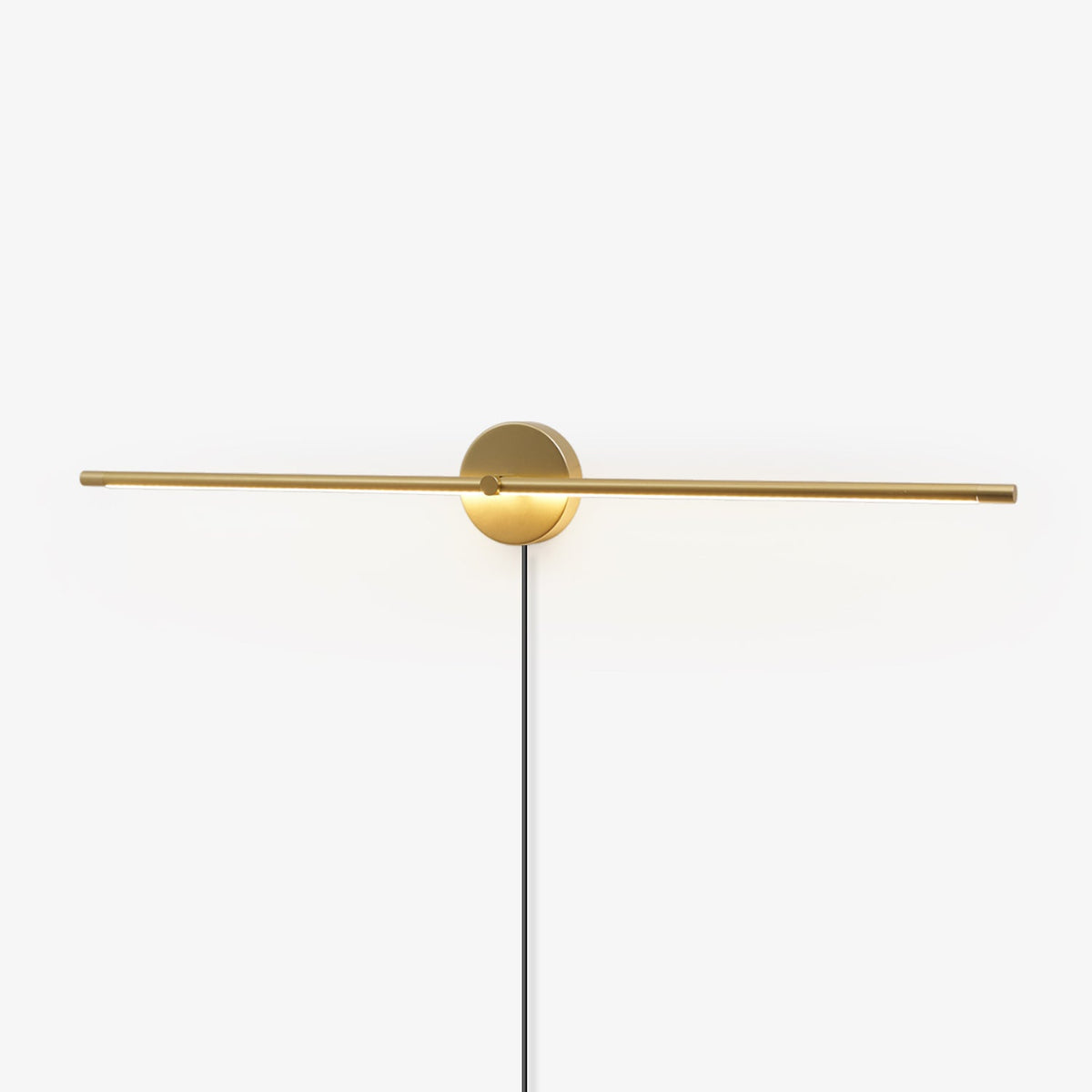Minimalistische zeitgenössische lineare LED-Wandleuchte mit Stecker