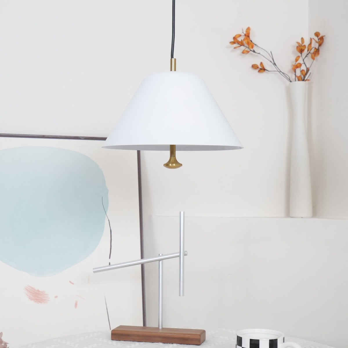 Evir Pendelleuchte Glockenform Glas Messing Minimalistisch