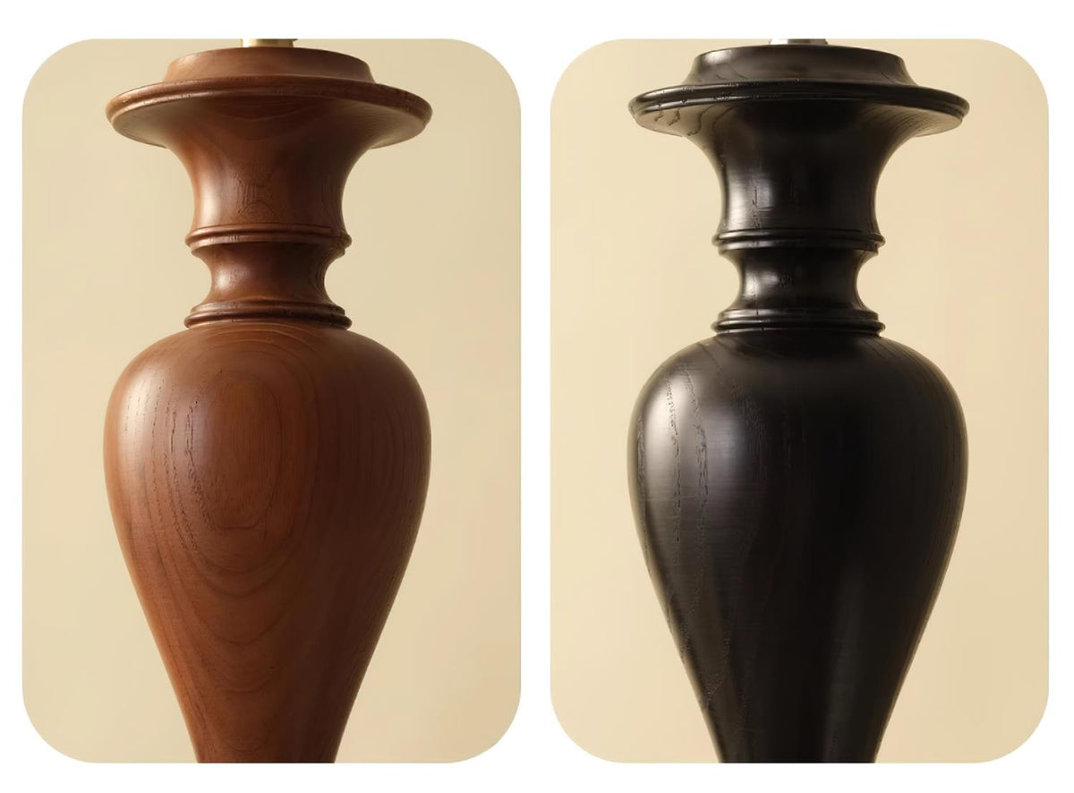 Elviora Kronleuchter Holz Glas Mid-Century